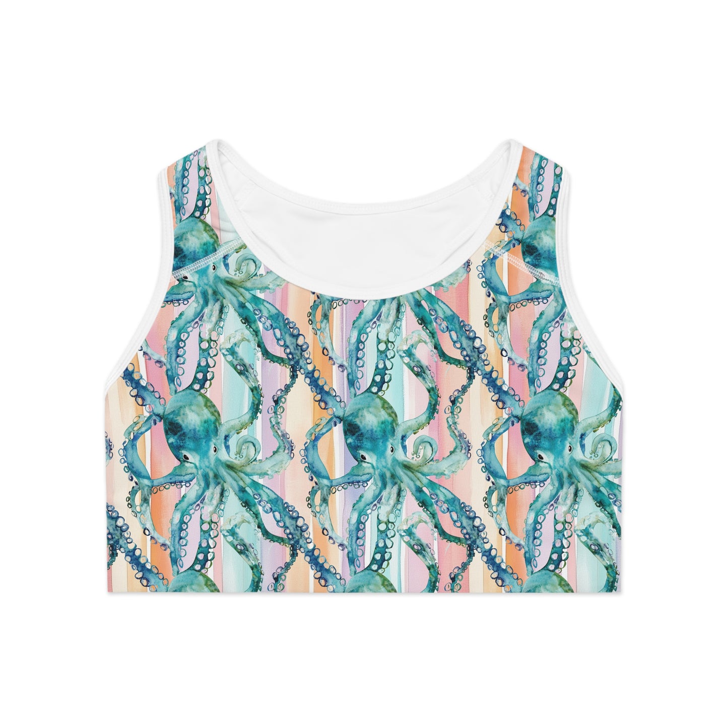 Sports Bra - A Tangle Of Octopus