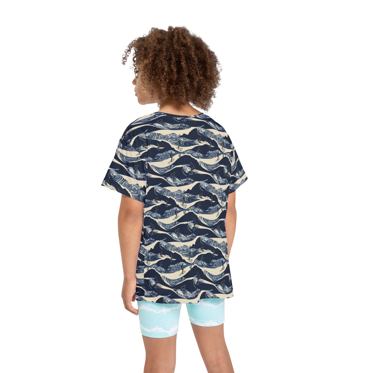 Kids Tshirt - Surfers On Ocean Waves