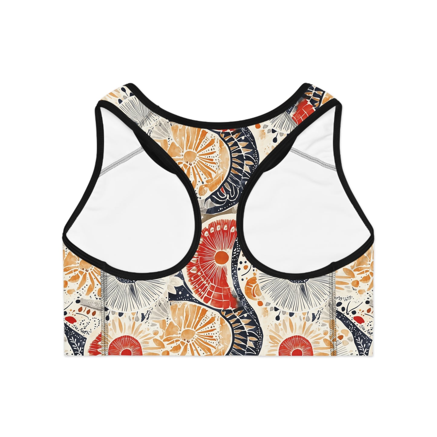 Sports Bra - Vibrant Geometric Mandalas