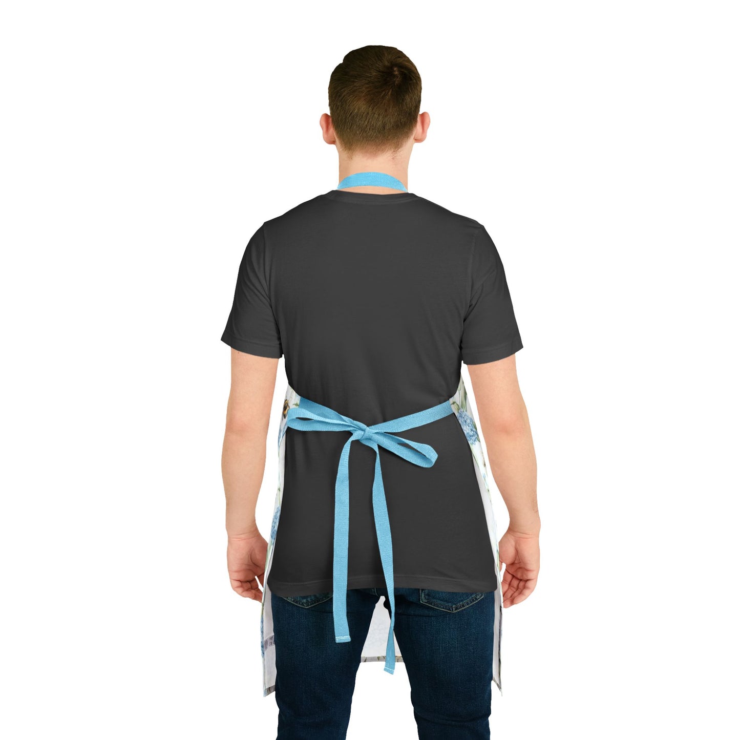Apron - Blue Hydrangea And Busy Bees Gardening