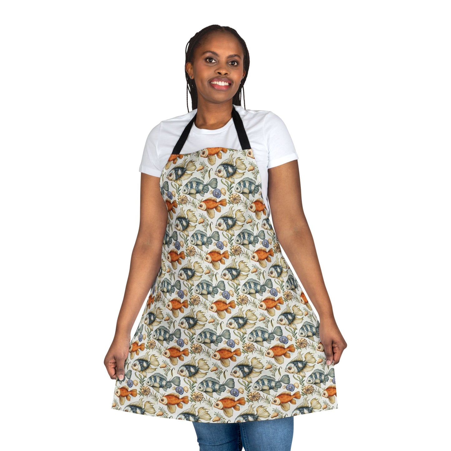 Apron - Colorful Fish Pattern For Seafood Chefs