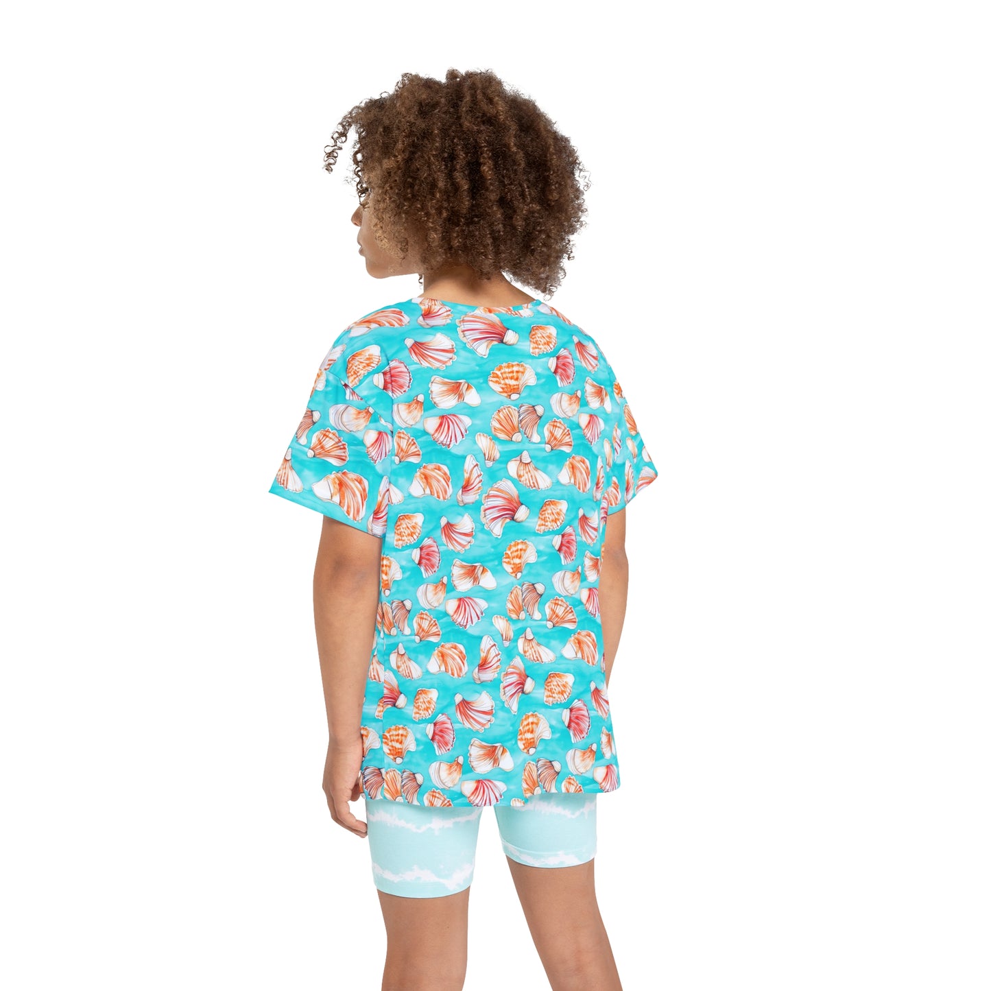 Kids Tshirt - Colorful Beach Shells Jersey For Summer