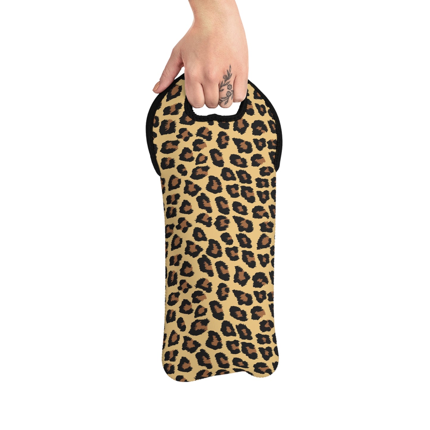 Wine Tote Bag - Chic Leopard Print for Wine Lovers