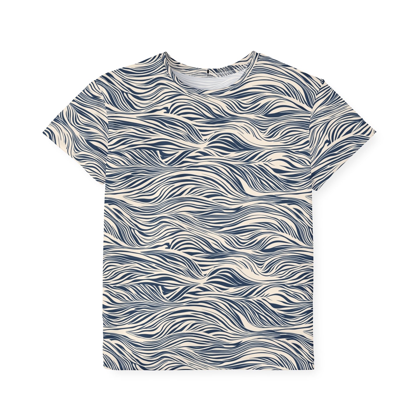 Kids Tshirt - Ocean Waves Athletic Sports Jersey