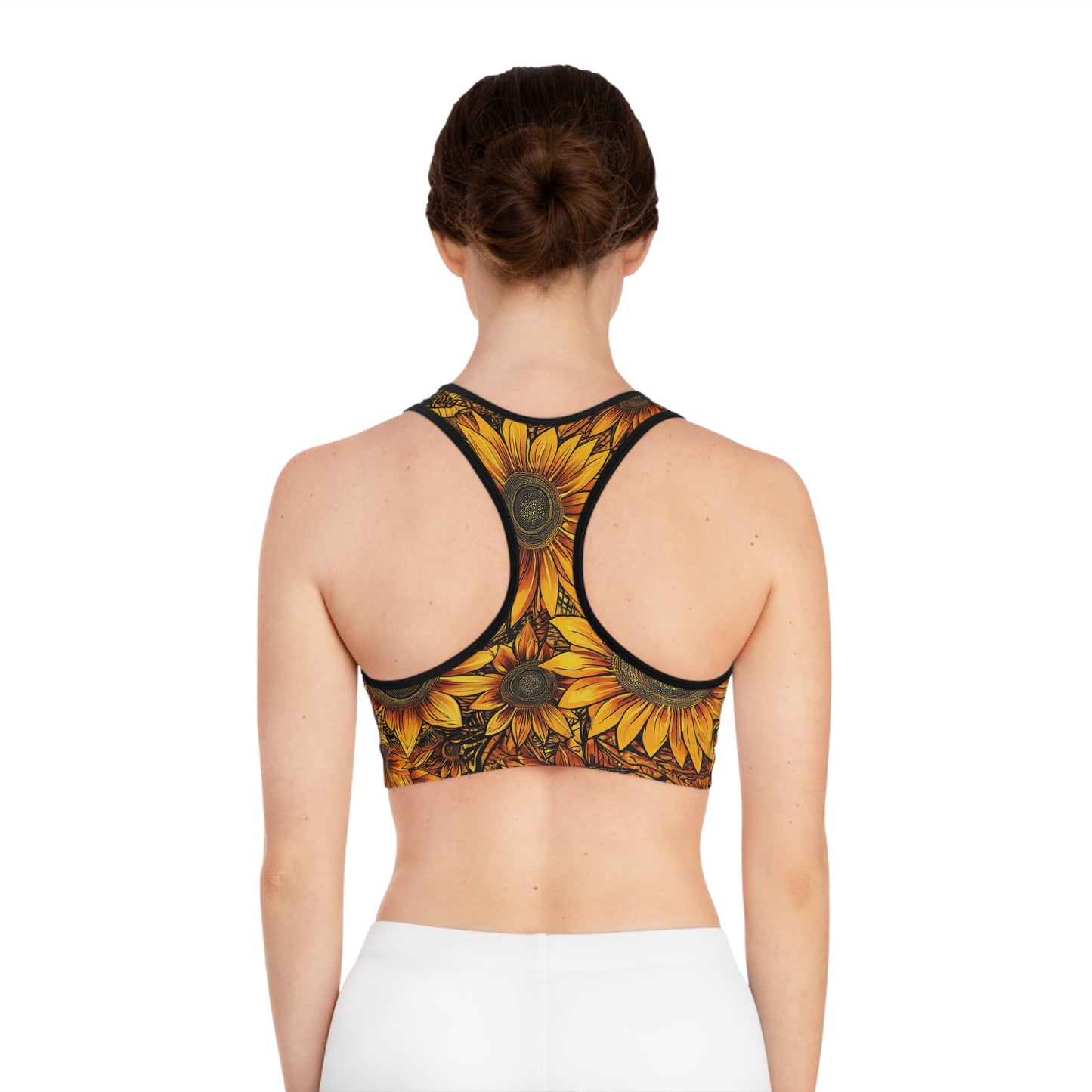 Sports Bra - Summer Sunflowers