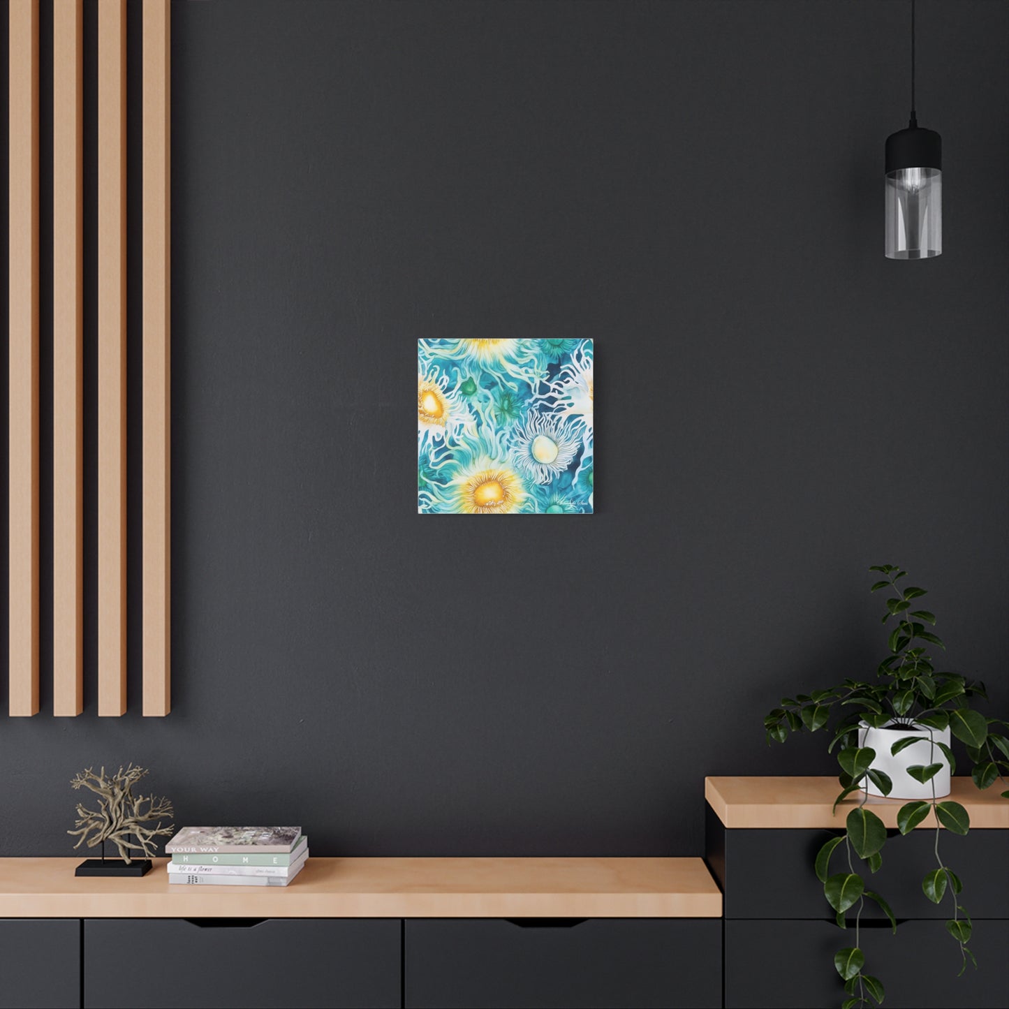 Canvas Art - Vibrant Ocean Sea Anemones