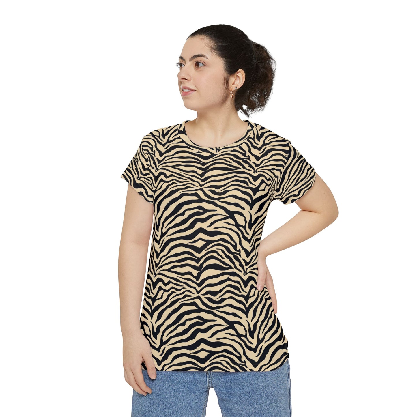 Women's Tee - Trendy Zebra Animal Print Shirt