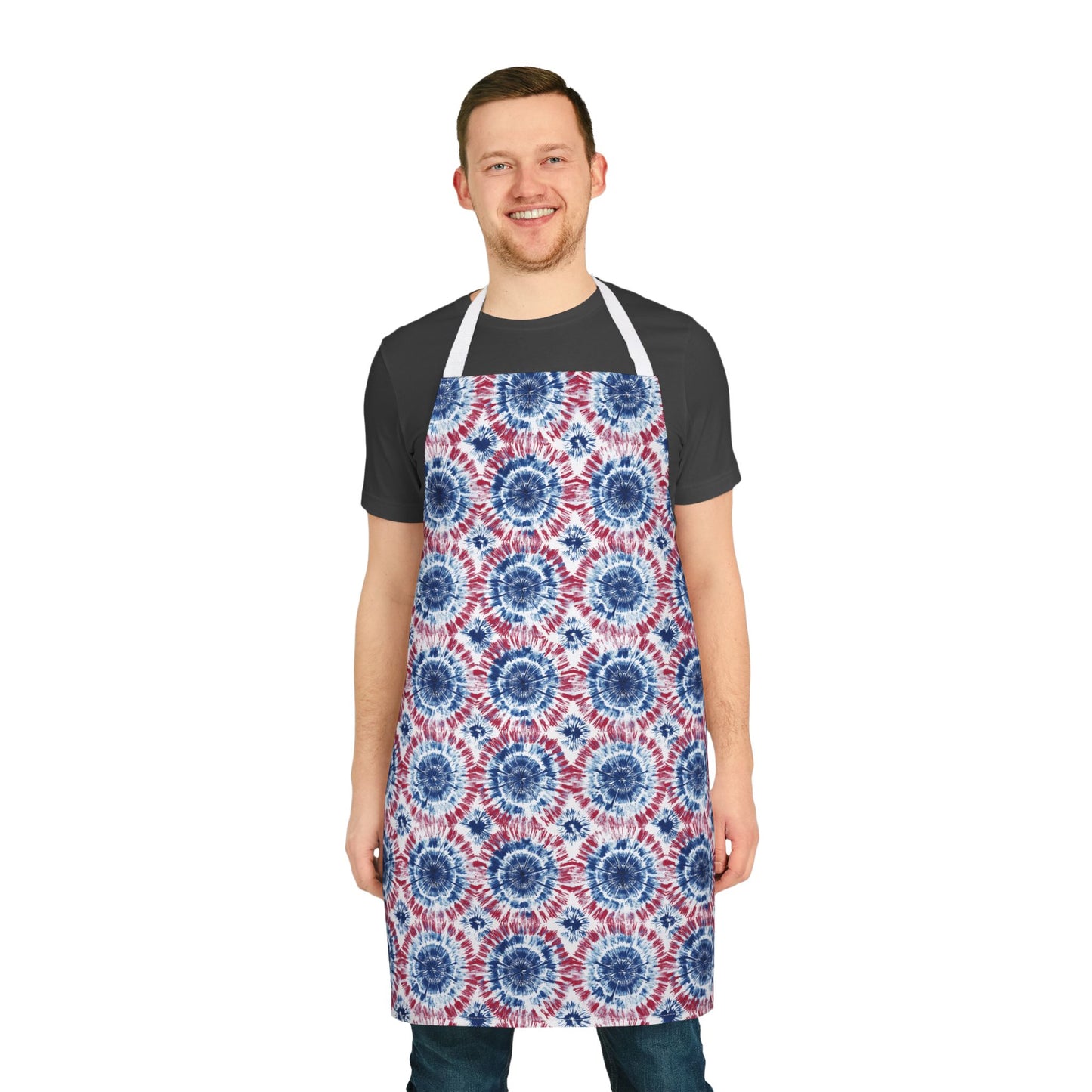 Apron - Independence Day Tie-Dye Red, White And Blue