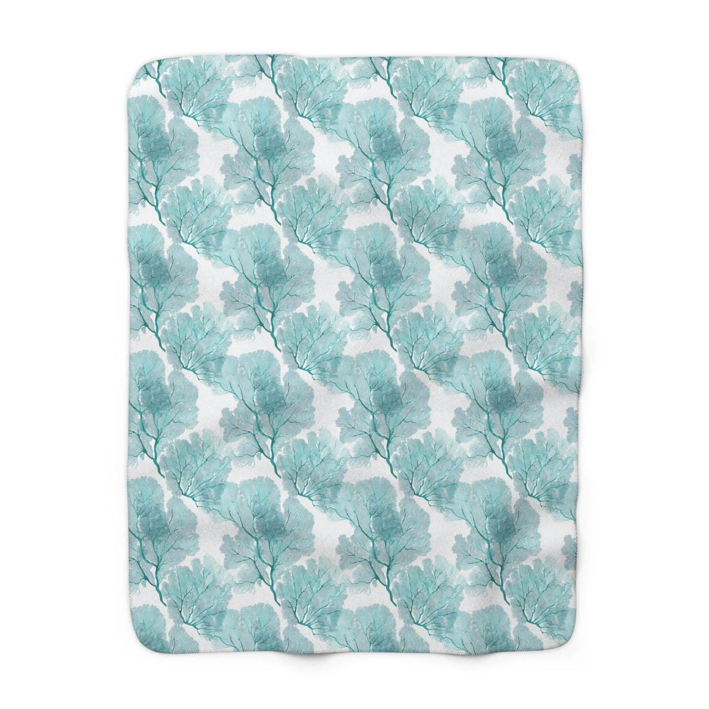 Sherpa Fleece Blanket - Coastal Sea Fans