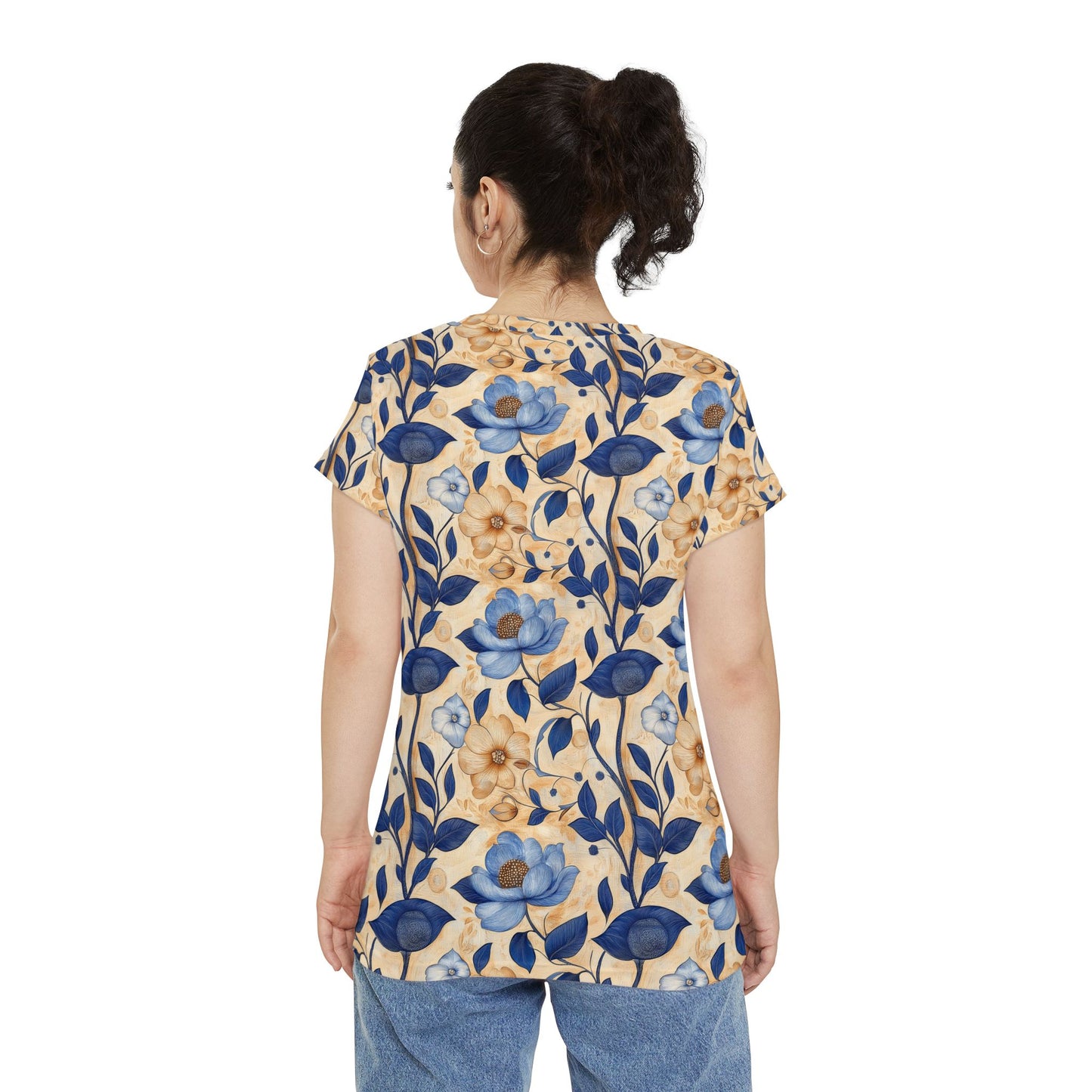Women's Tee - Batik Woodsy Forest Floral