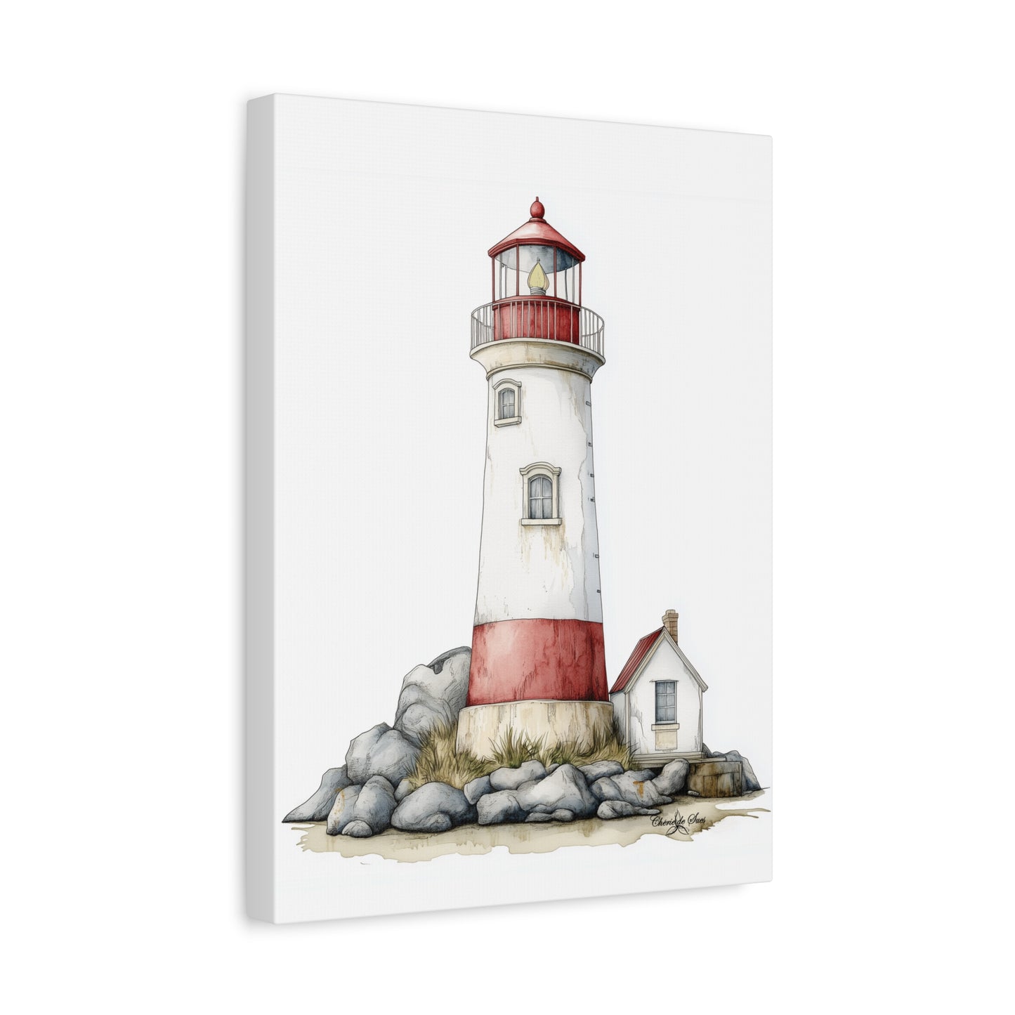 Canvas Print - Coastal Lighthouse Wall Decor