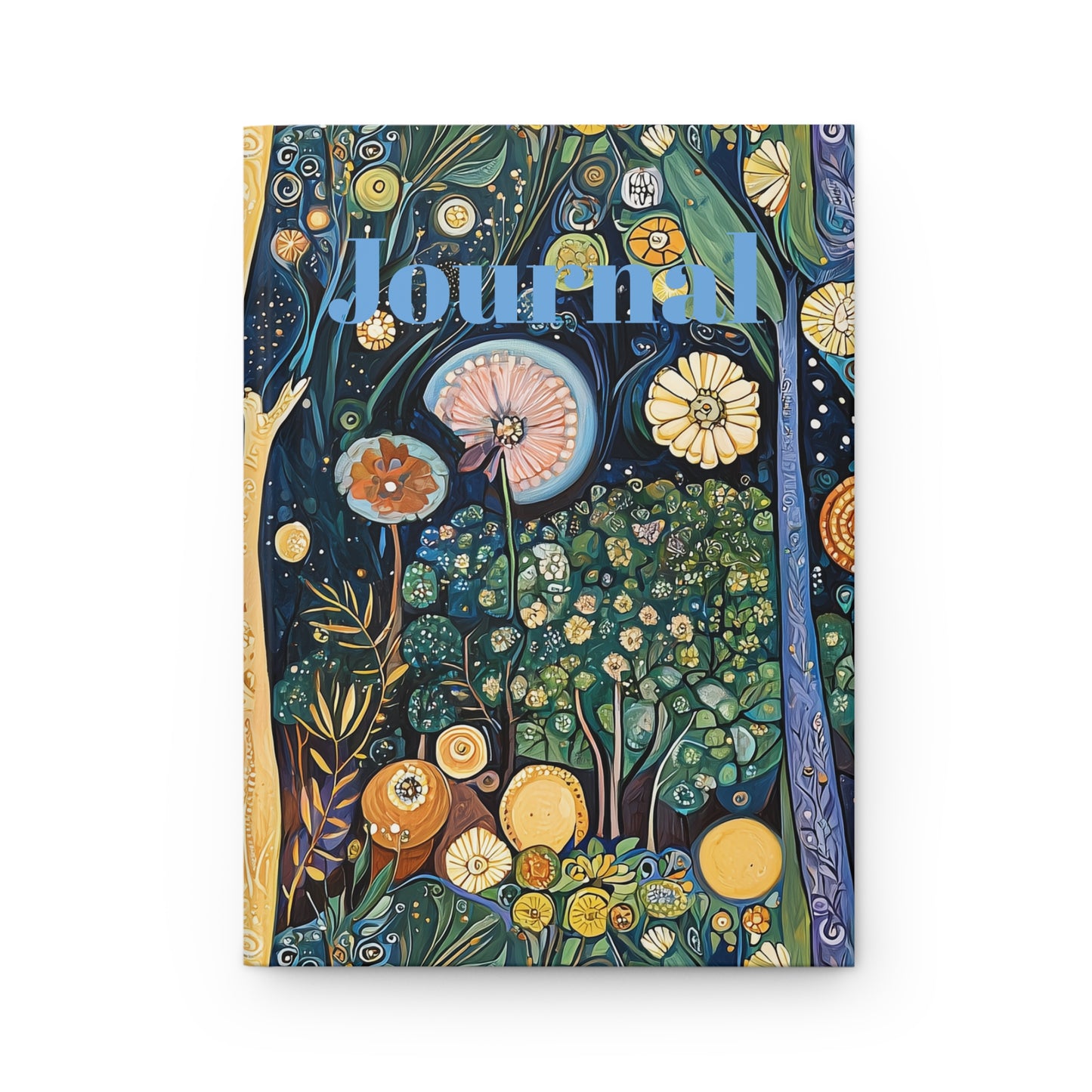 Hardcover Journal - Fantasy Nature Forest Inspired By Gustav Klimt
