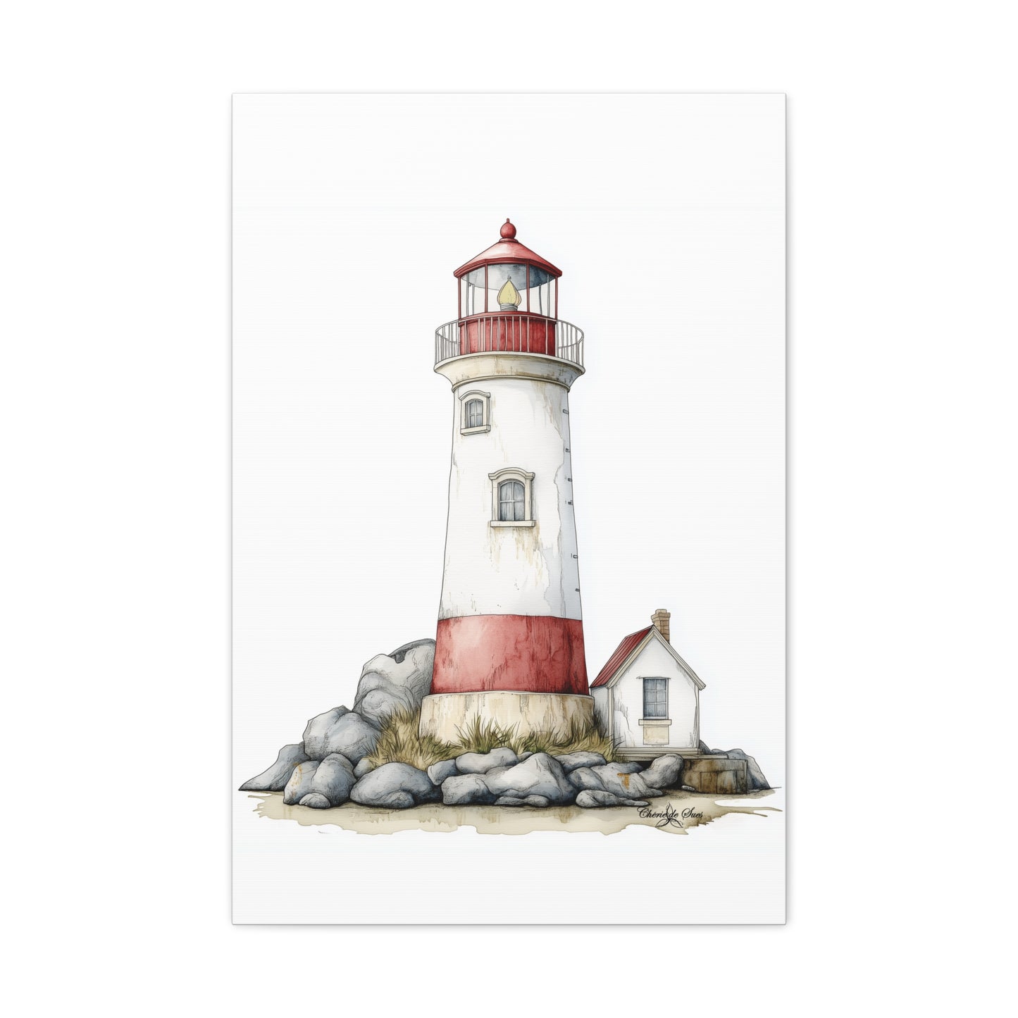 Canvas Print - Coastal Lighthouse Wall Decor