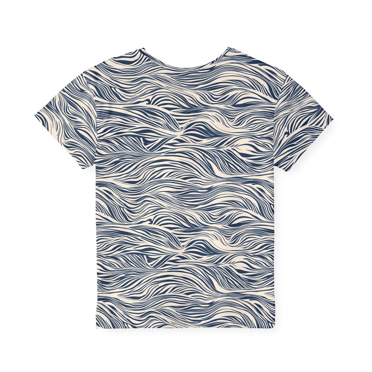 Kids Tshirt - Ocean Waves Athletic Sports Jersey