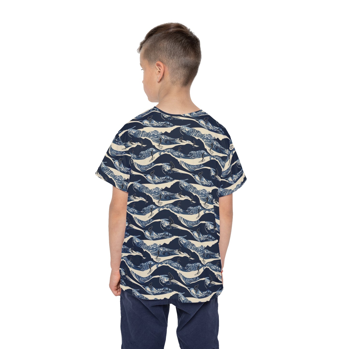 Kids Tshirt - Surfers On Ocean Waves