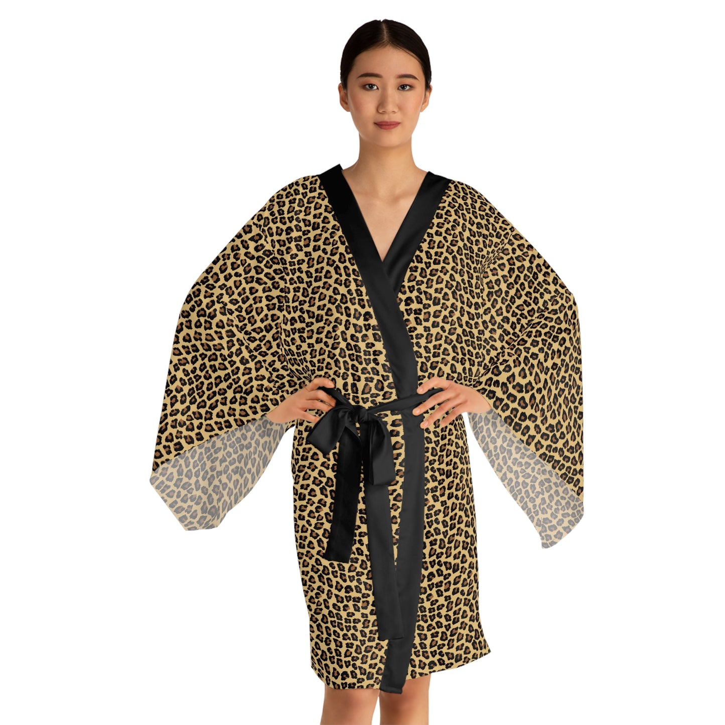 Kimono Robe - Small Cheetah Animal Print
