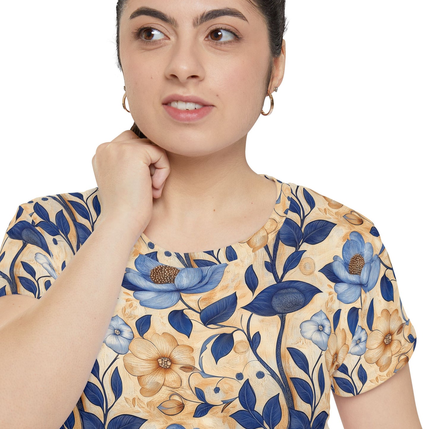 Women's Tee - Batik Woodsy Forest Floral