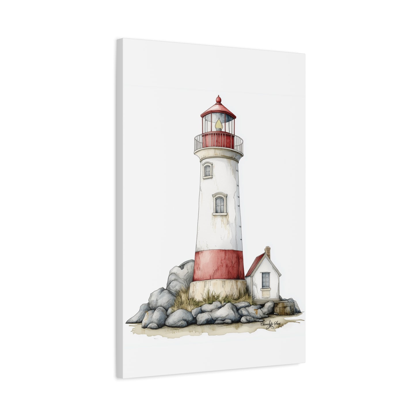 Canvas Print - Coastal Lighthouse Wall Decor