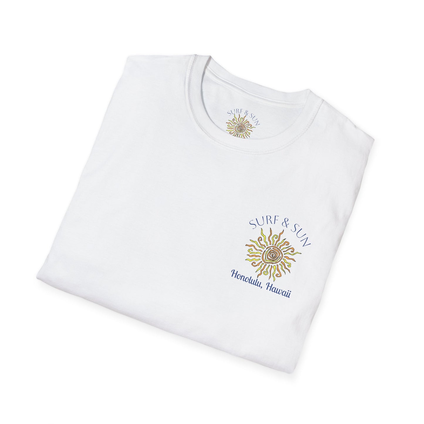Men's Novelty T-Shirt - Surf & Sun Honolulu Hawaii
