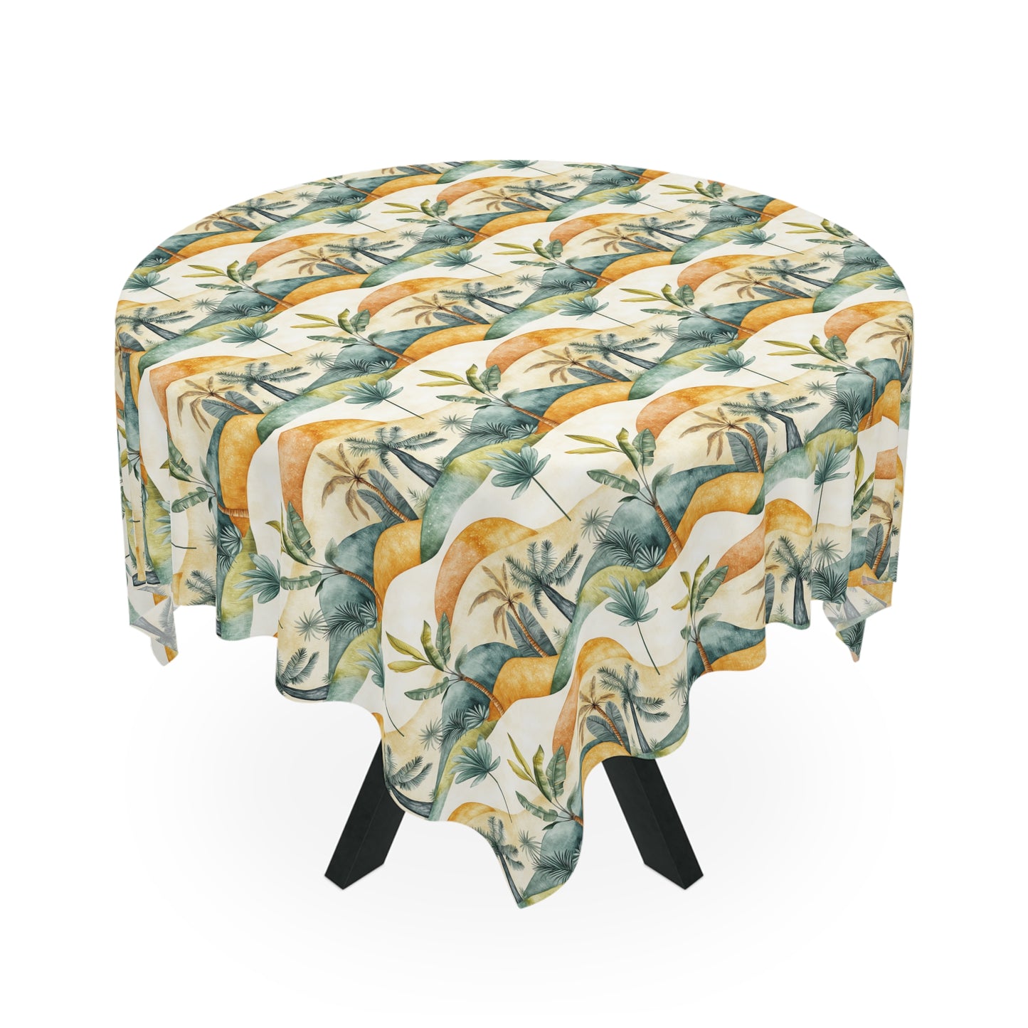 Square Tablecloth - Palm Trees Desert Oasis