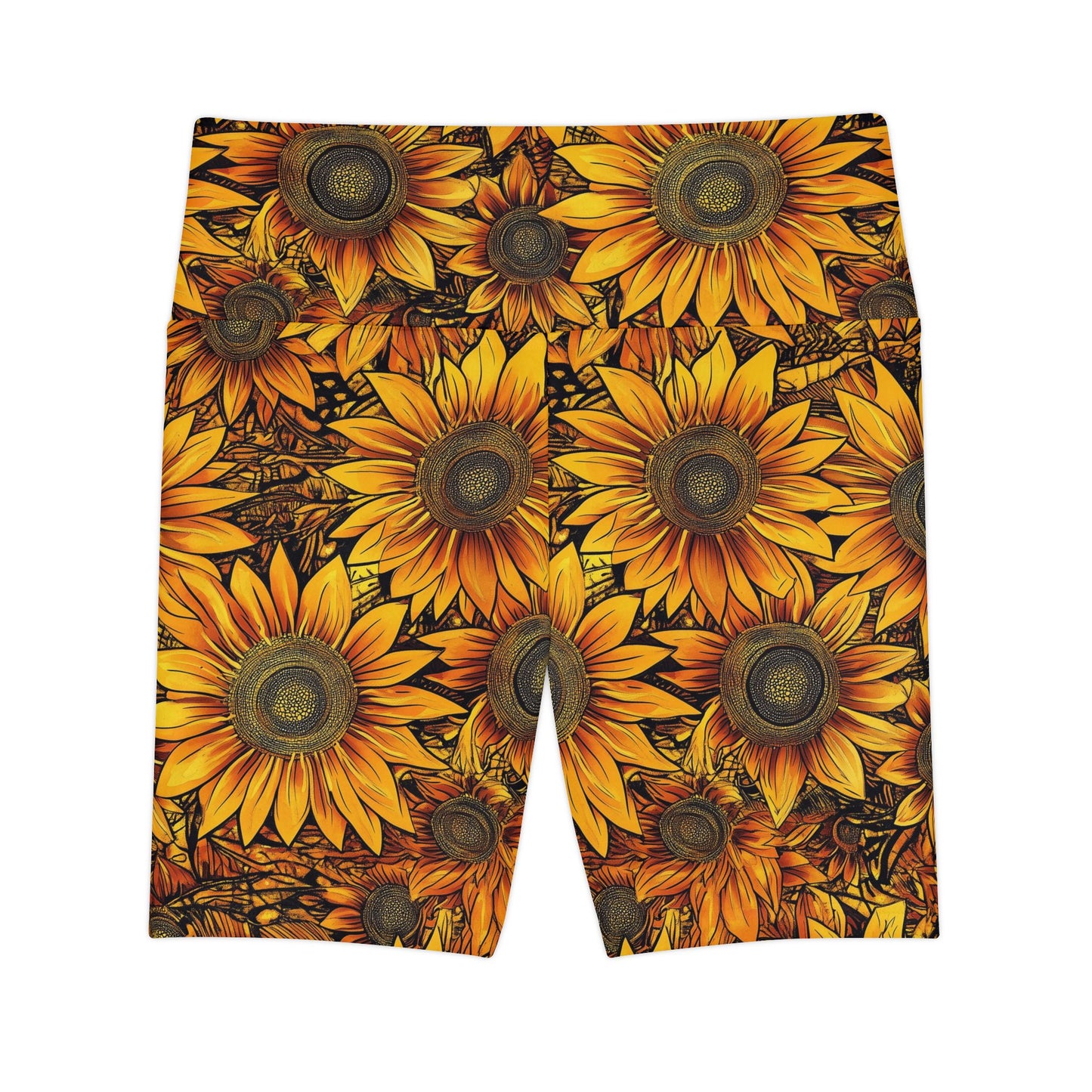 Women's Shorts - Summer Sunflowers Athletic Wear