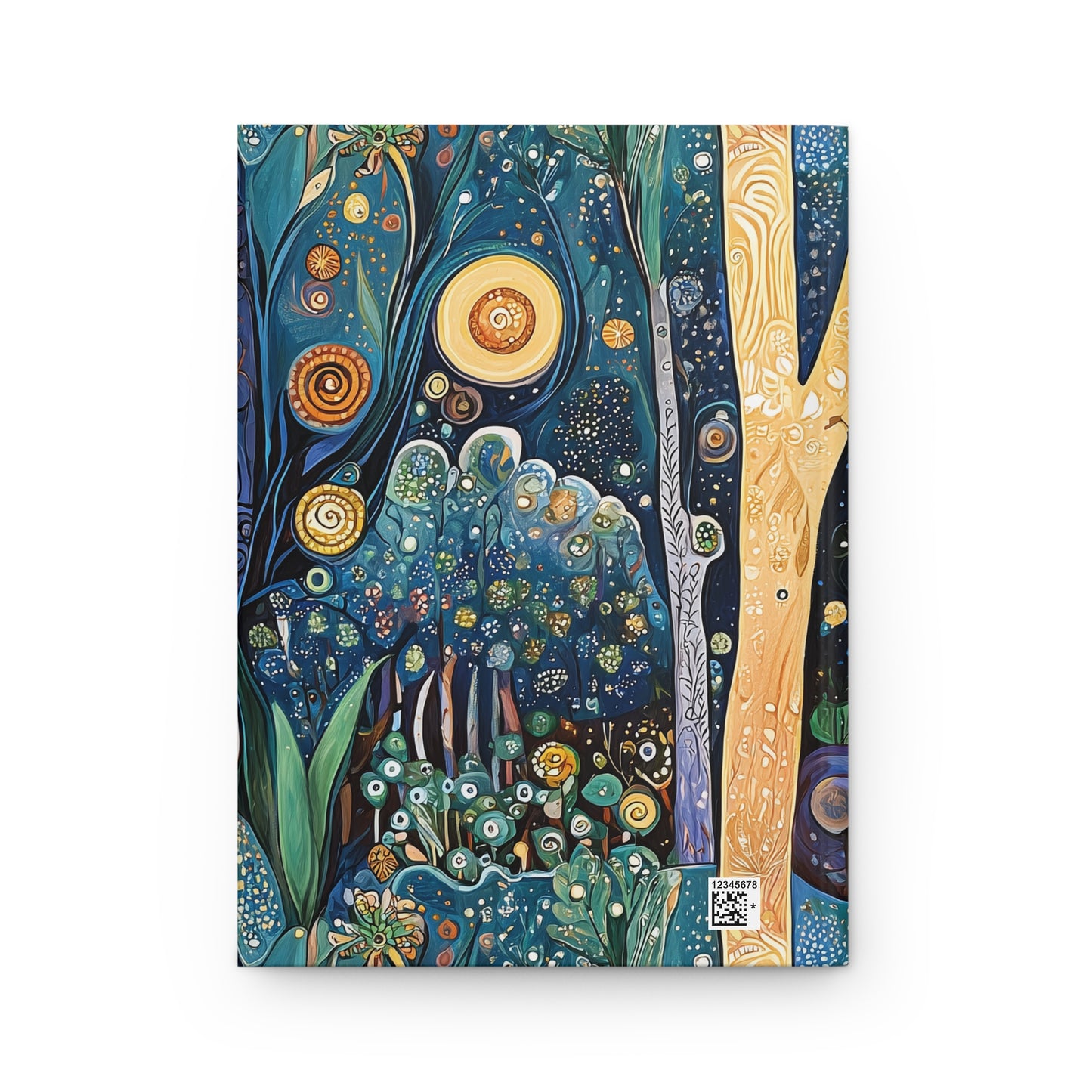 Hardcover Journal - Fantasy Nature Forest Inspired By Gustav Klimt