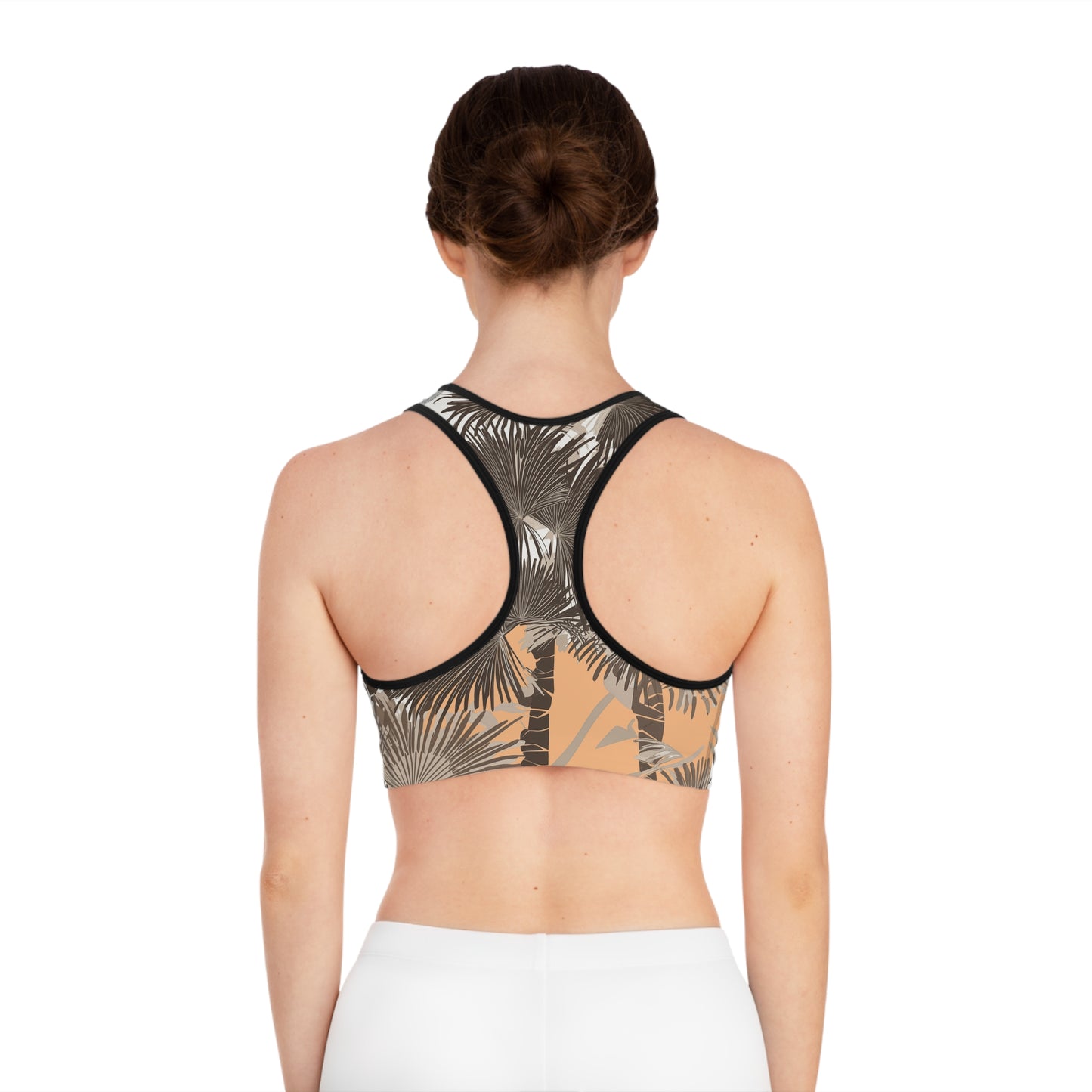 Sports Bra - Tropical Batik Forest And Rising Sun