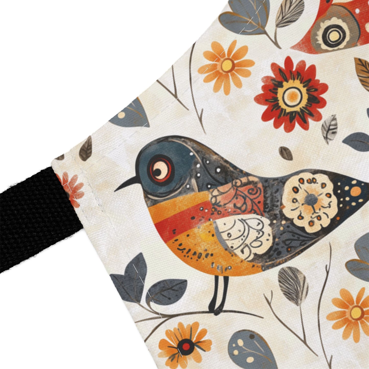 Apron, Folk Art Birds In The Forest
