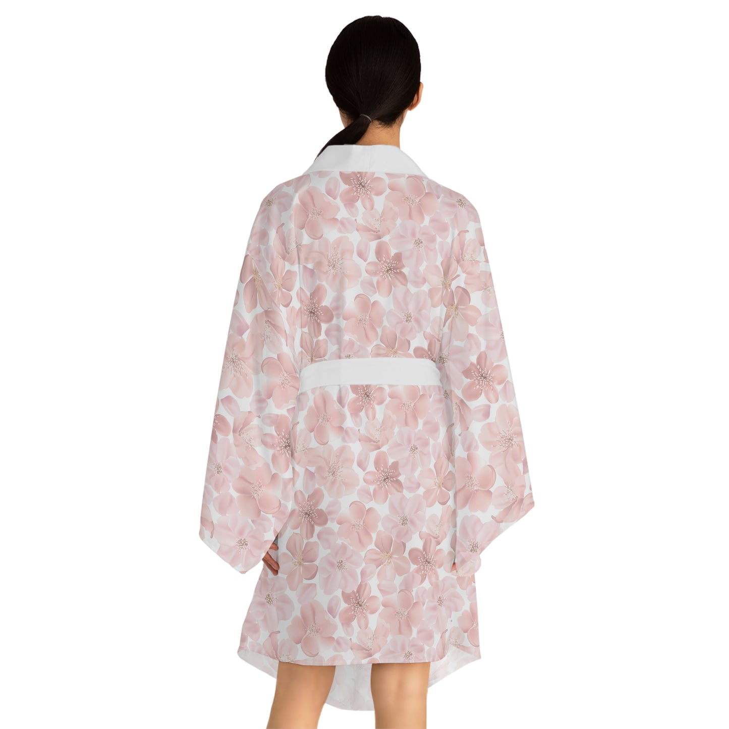 Kimono Robe - Japanese Pink Sakura Cherry Blossoms