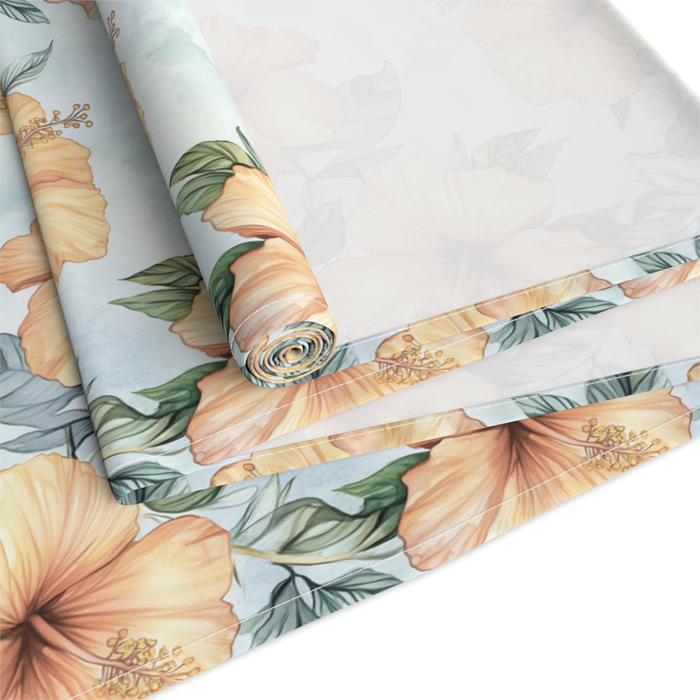 Table Runner - Tropical Hibiscus Floral Dining Decor