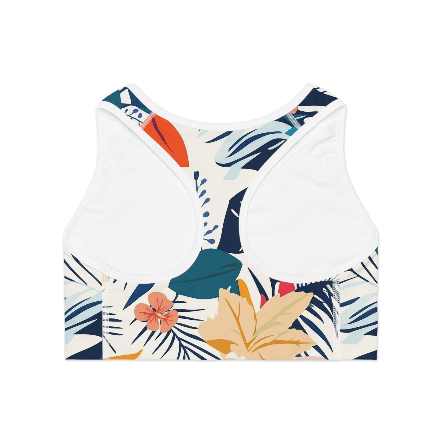 Sports Bra - Tropical Island Floral Hibiscus