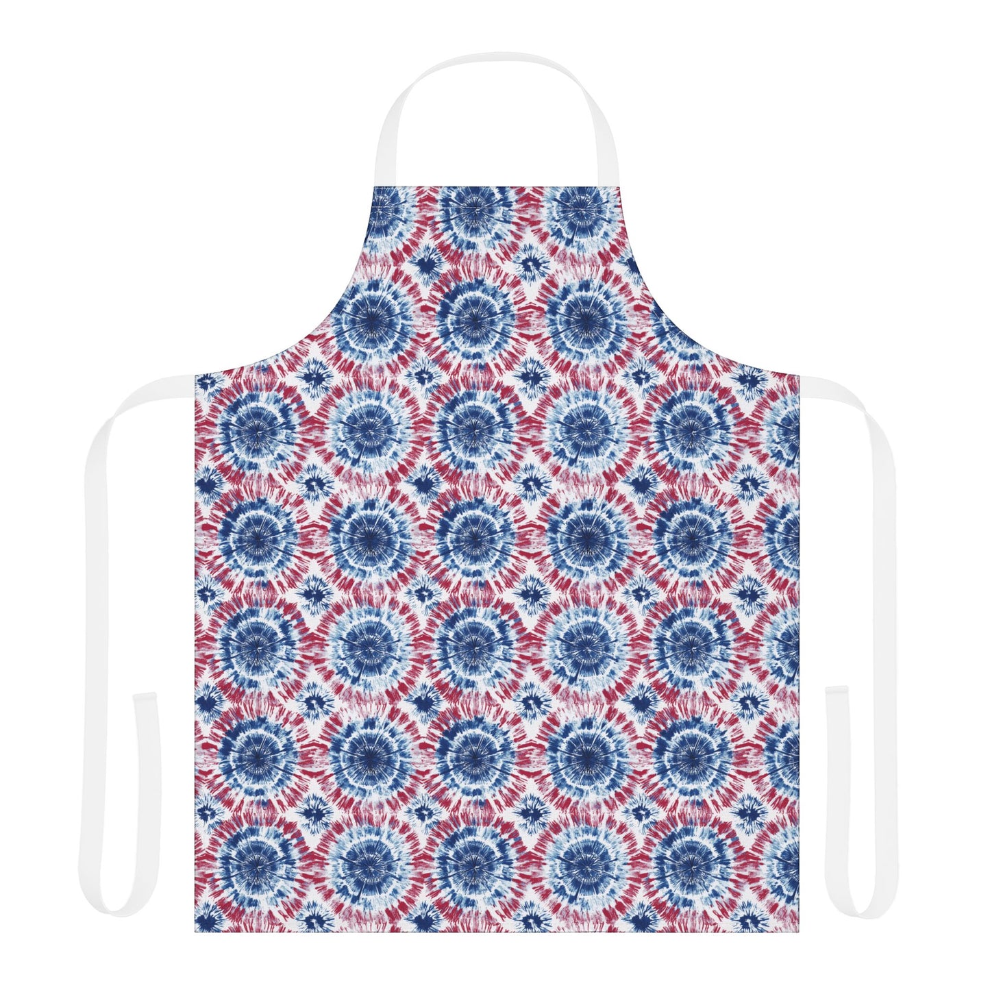Apron - Independence Day Tie-Dye Red, White And Blue