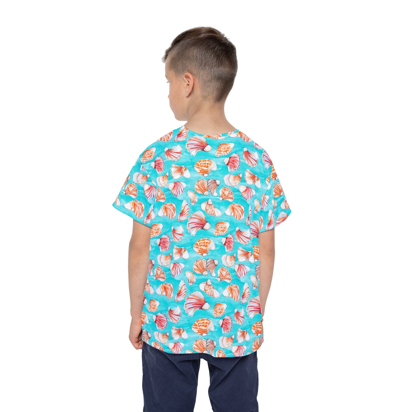 Kids Tshirt - Colorful Beach Shells Jersey For Summer