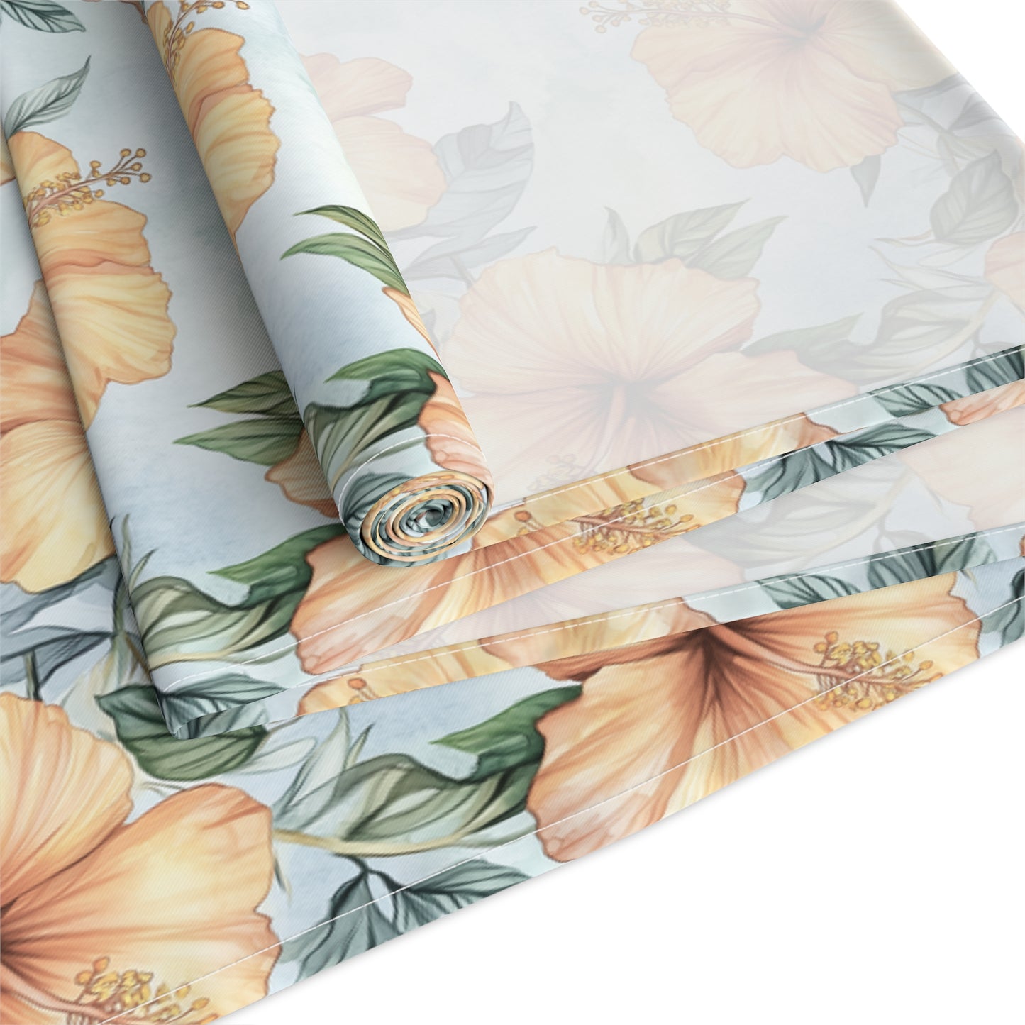 Table Runner - Tropical Hibiscus Floral Dining Decor