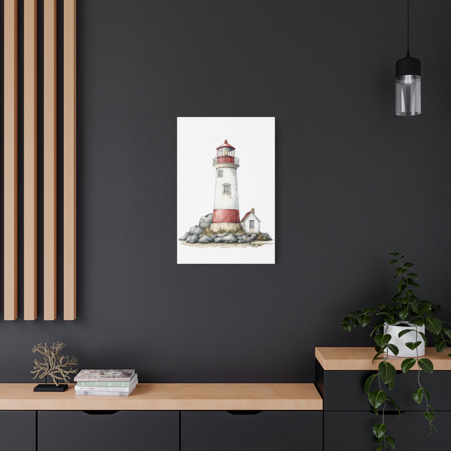 Canvas Print - Coastal Lighthouse Wall Decor