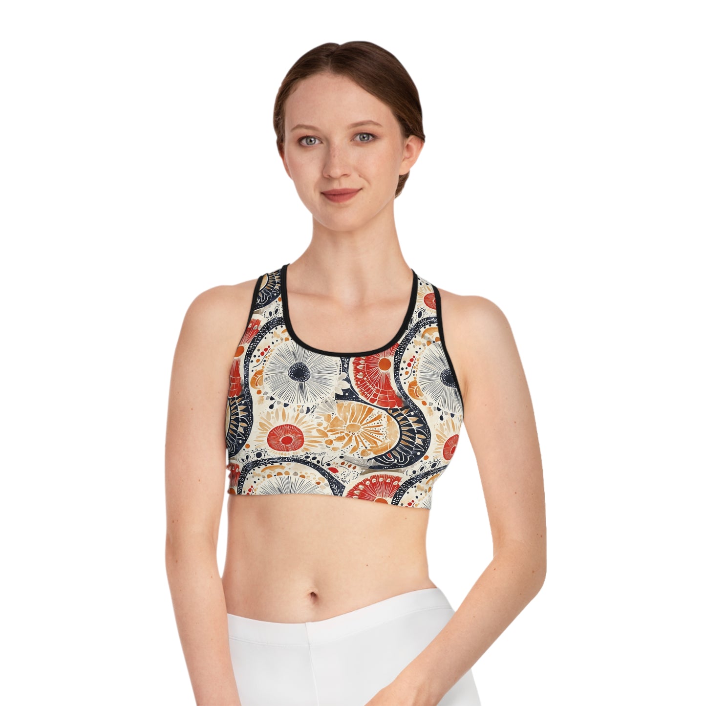 Sports Bra - Vibrant Geometric Mandalas