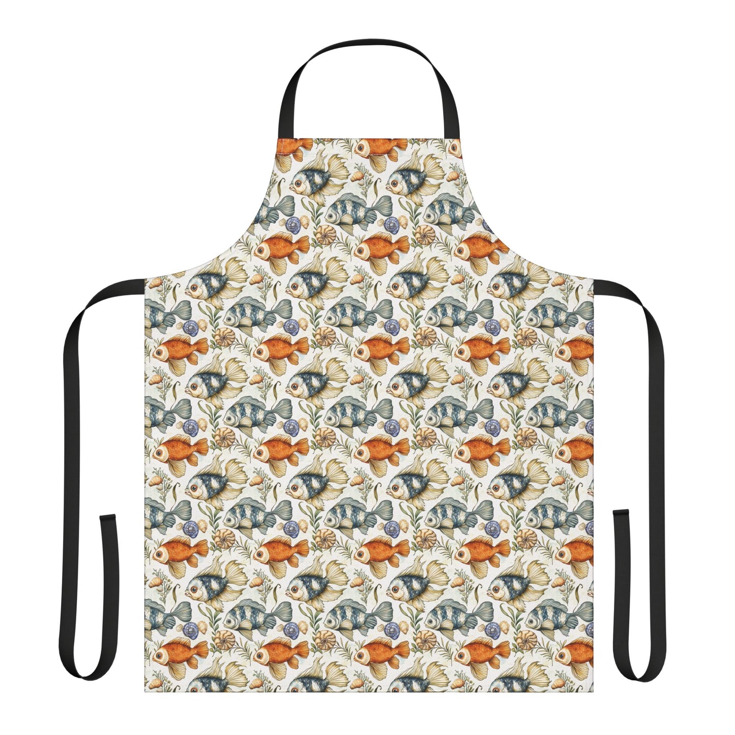 Apron - Colorful Fish Pattern For Seafood Chefs
