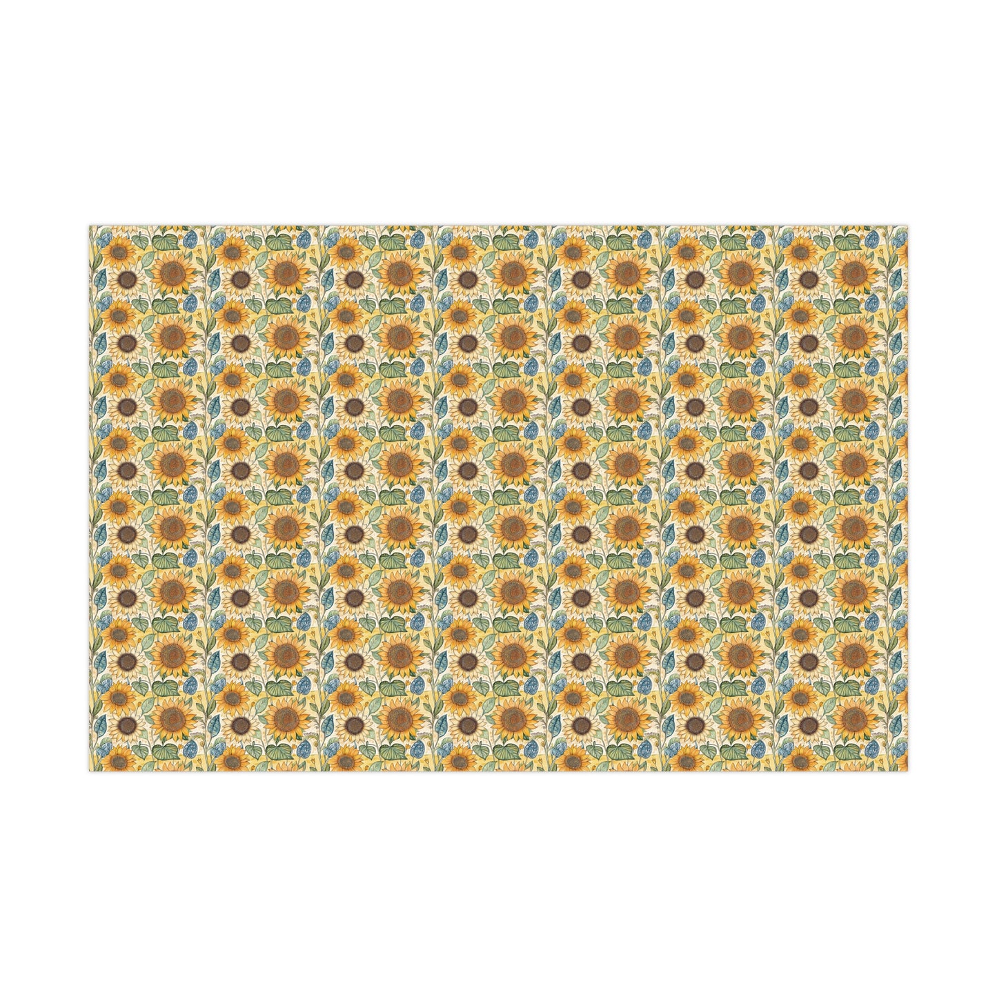 Wrapping Paper - Trendy Sunflowers For Gift Giving
