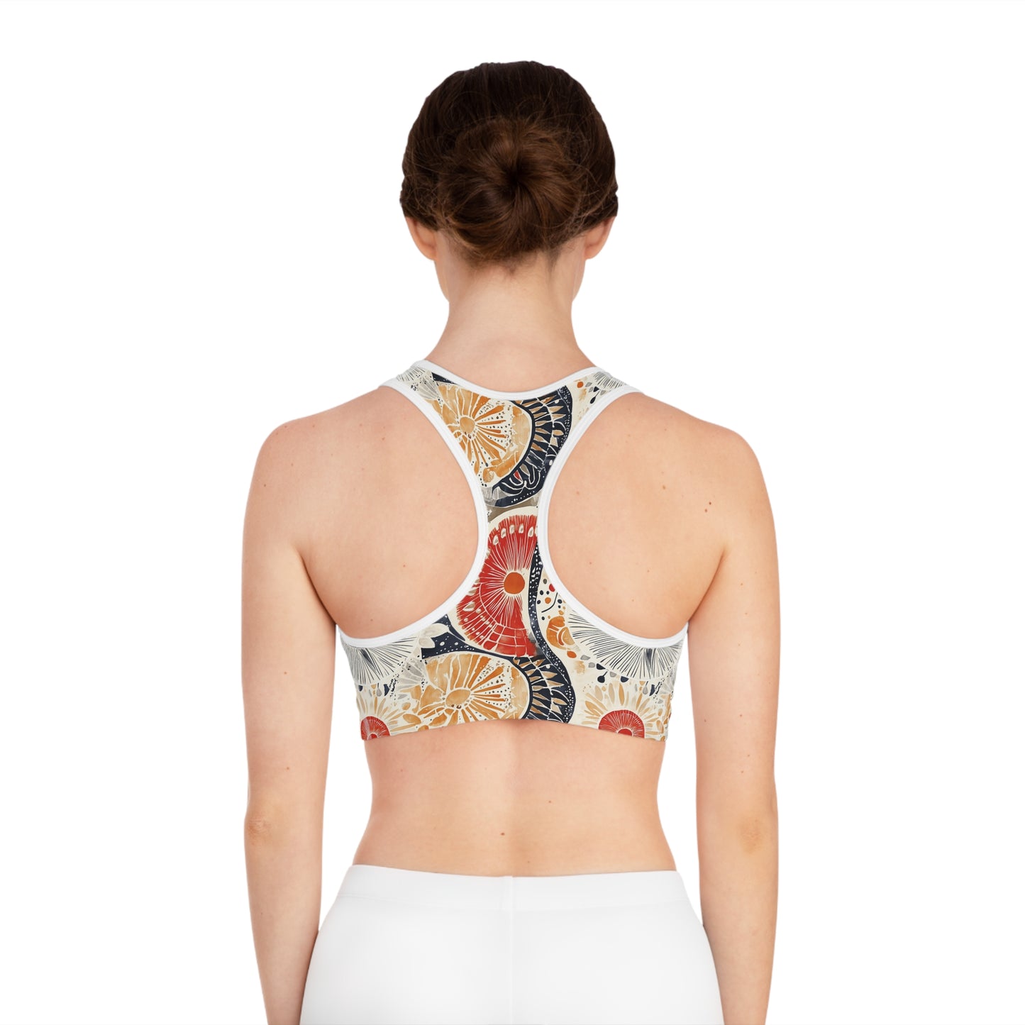 Sports Bra - Vibrant Geometric Mandalas
