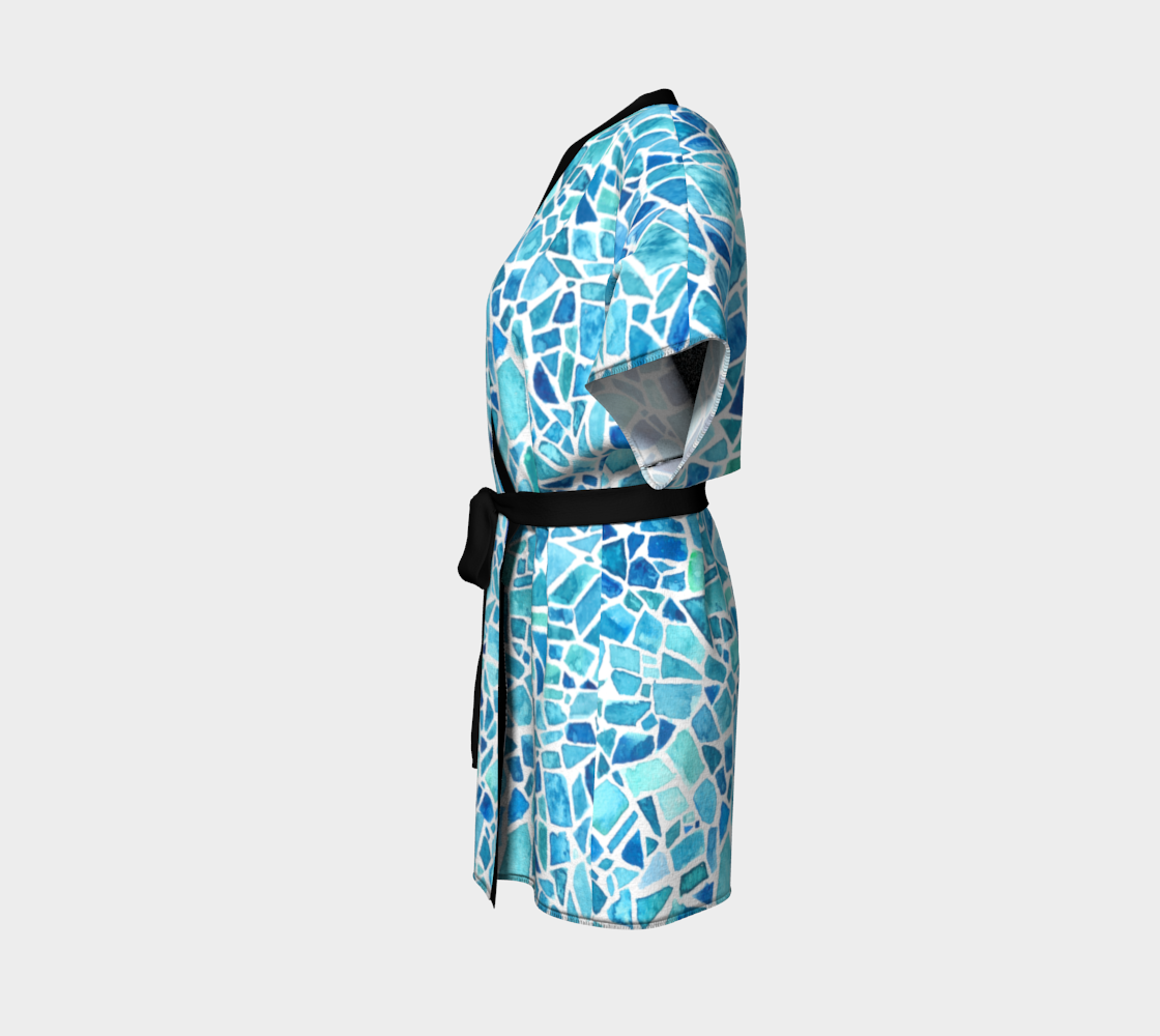 Beach Sea Glass Short Kimono