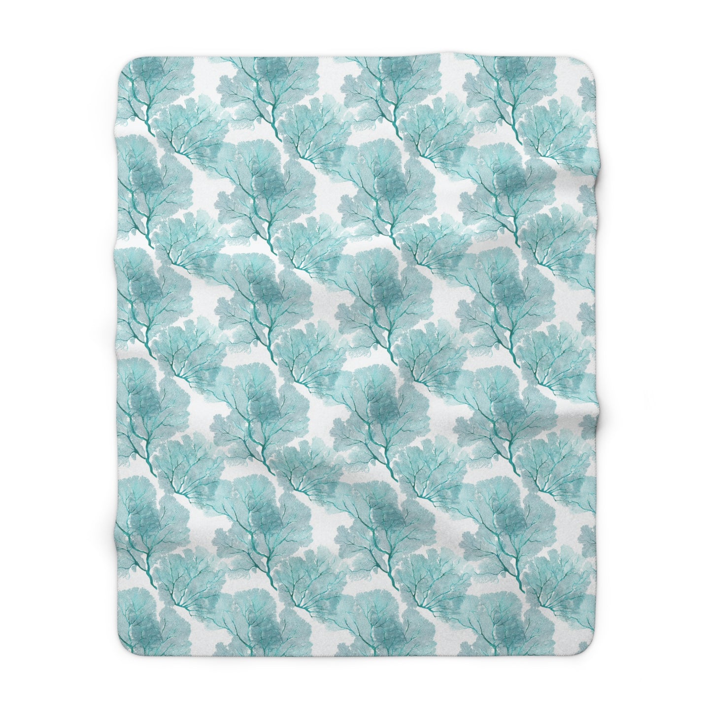 Sherpa Fleece Blanket - Coastal Sea Fans