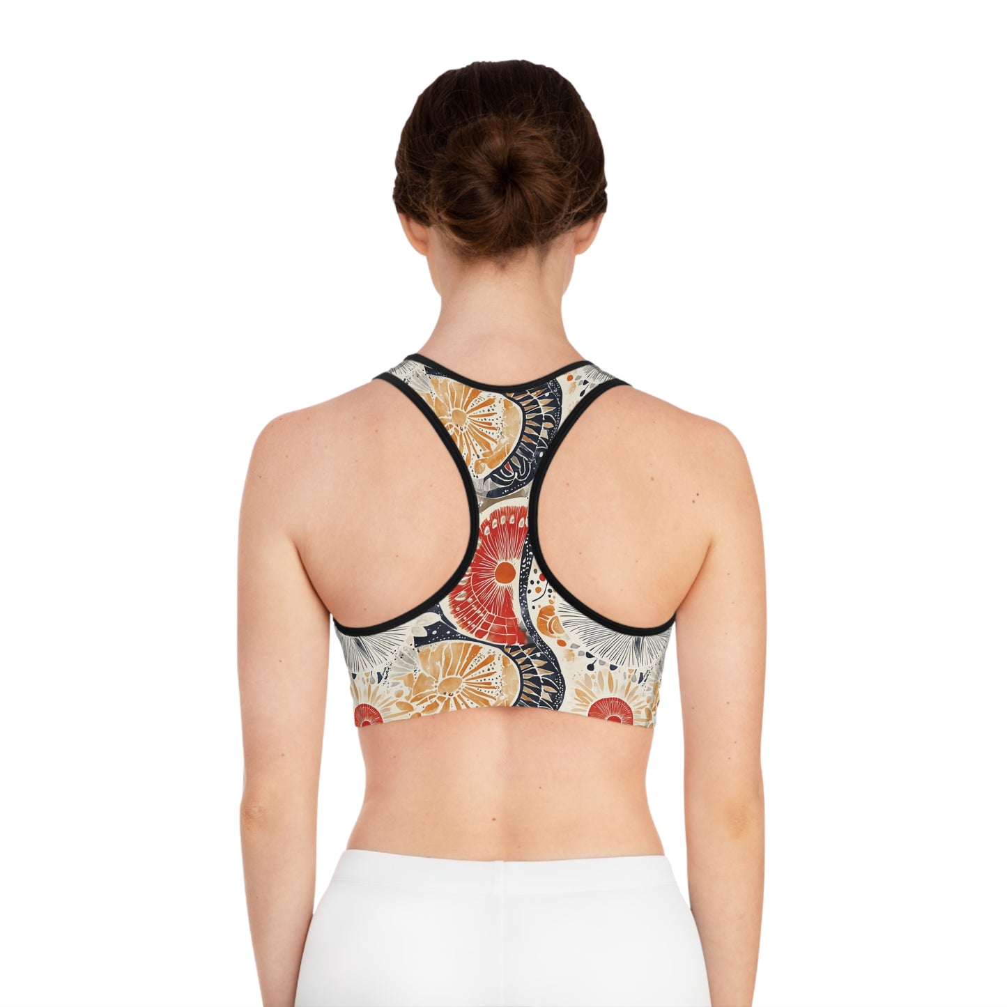 Sports Bra - Vibrant Geometric Mandalas
