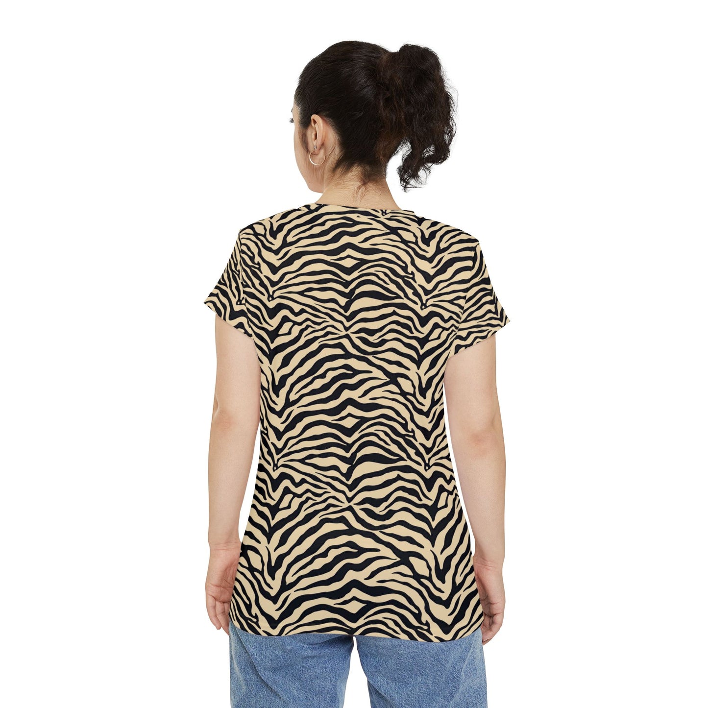 Women's Tee - Trendy Zebra Animal Print Shirt