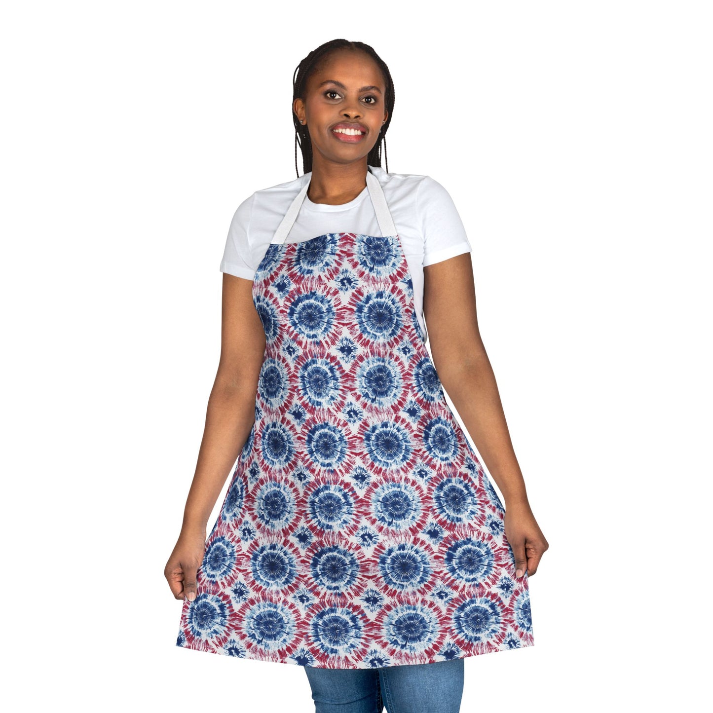 Apron - Independence Day Tie-Dye Red, White And Blue