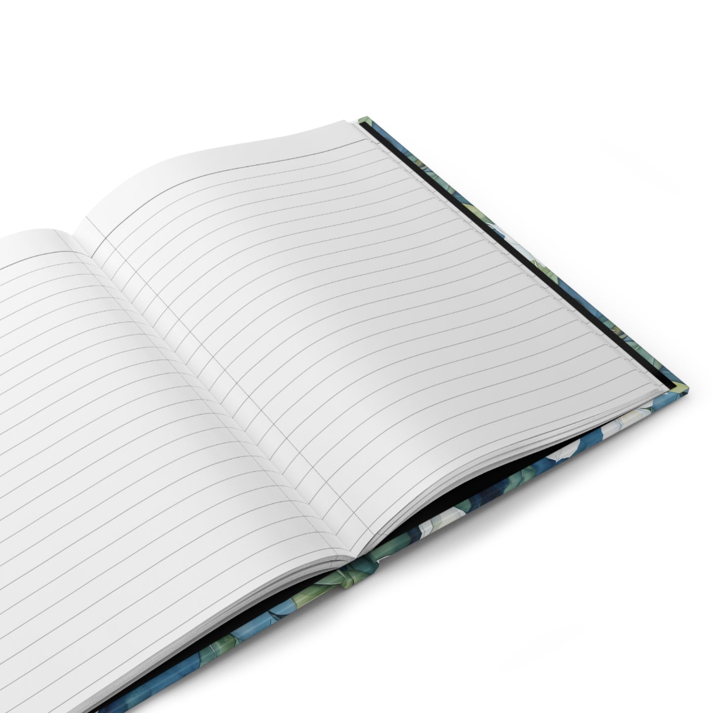 Hardcover Journal - White Gardenias Garden With Hummingbird