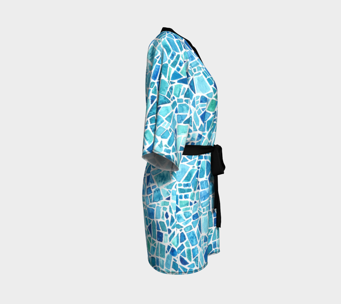 Beach Sea Glass Short Kimono