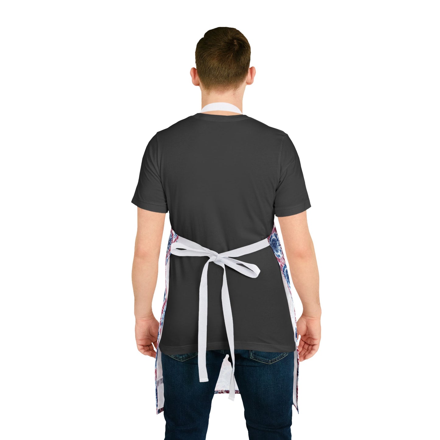Apron - Independence Day Tie-Dye Red, White And Blue