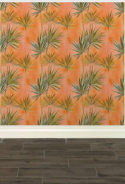 Wallpaper - Southwestern Fanned Palm Fronds
