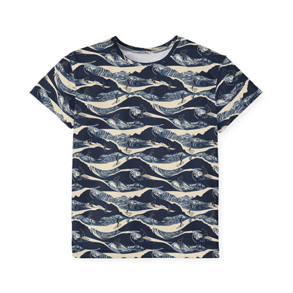 Kids Tshirt - Surfers On Ocean Waves