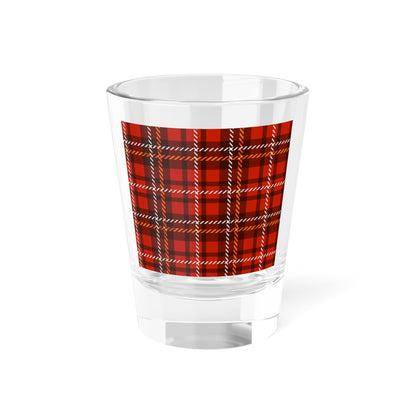 Glassware - Scottish Plaid Shot Glass 1.5oz for Holiday Celebrations
